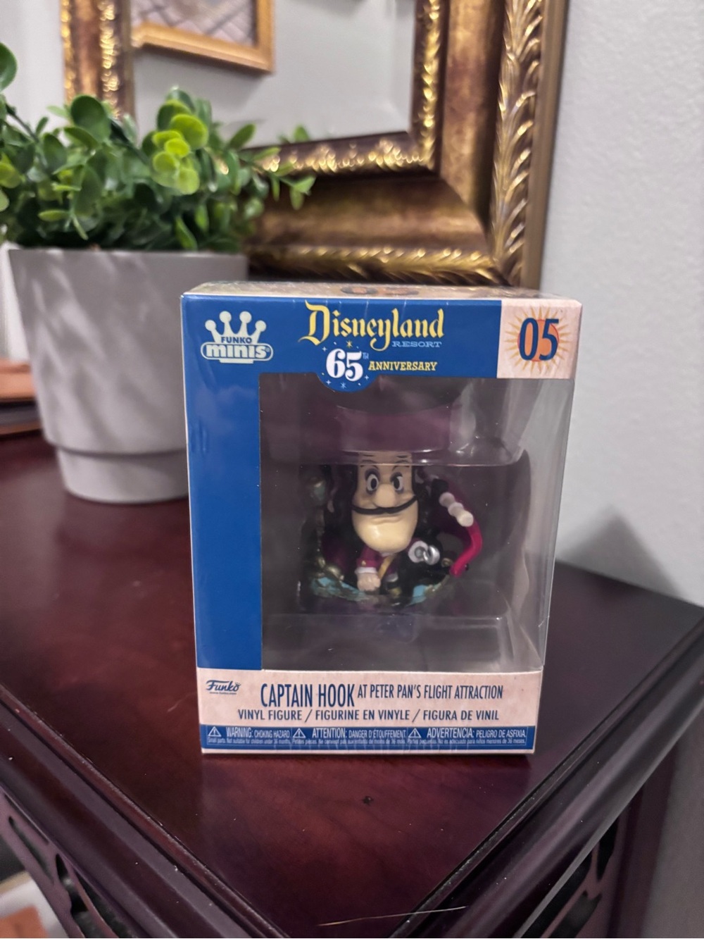 Funko Minis Disneyland Resort 65th Anniversary #05 of #07.. Captain Hook